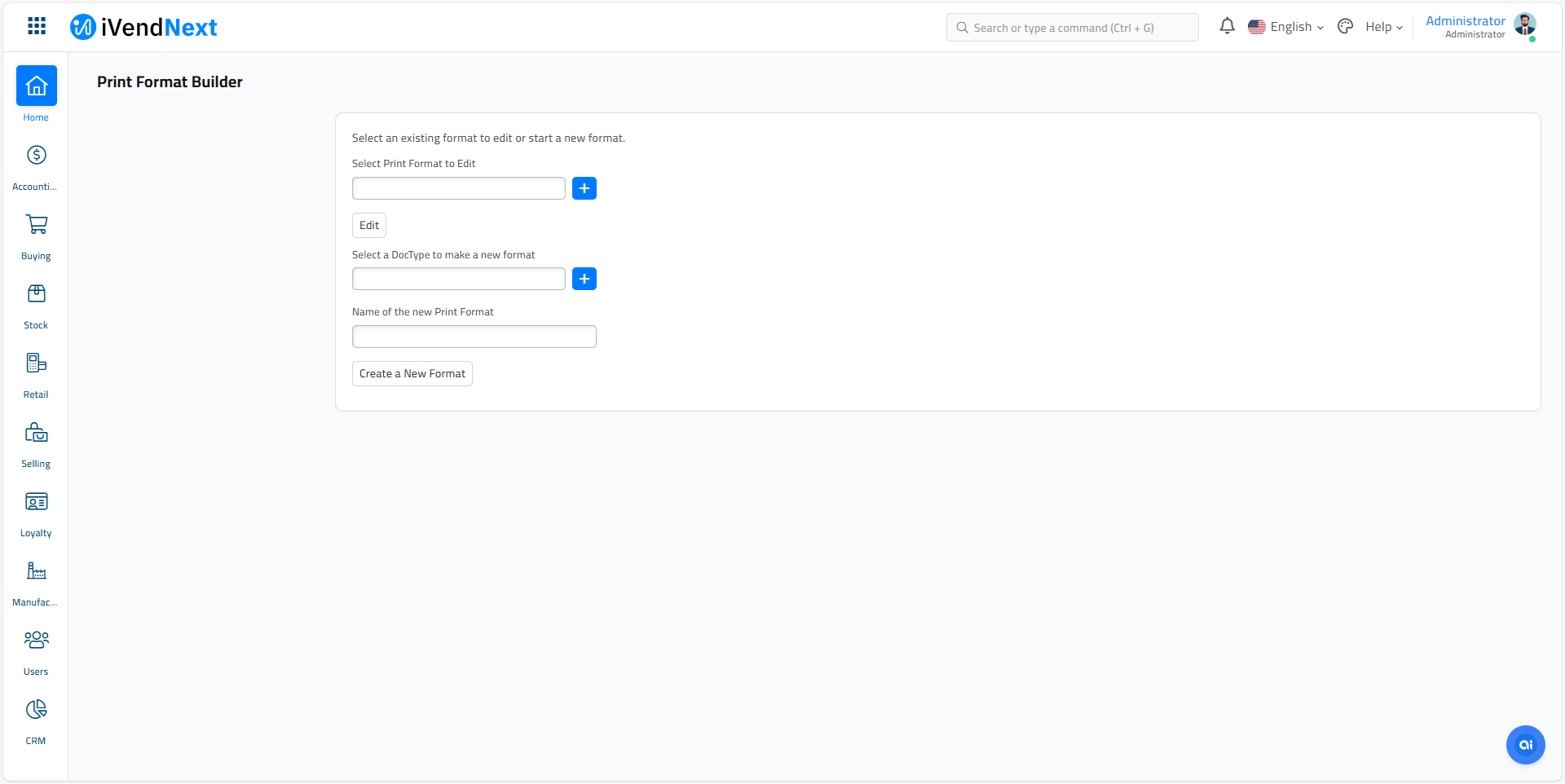Print Format Builder